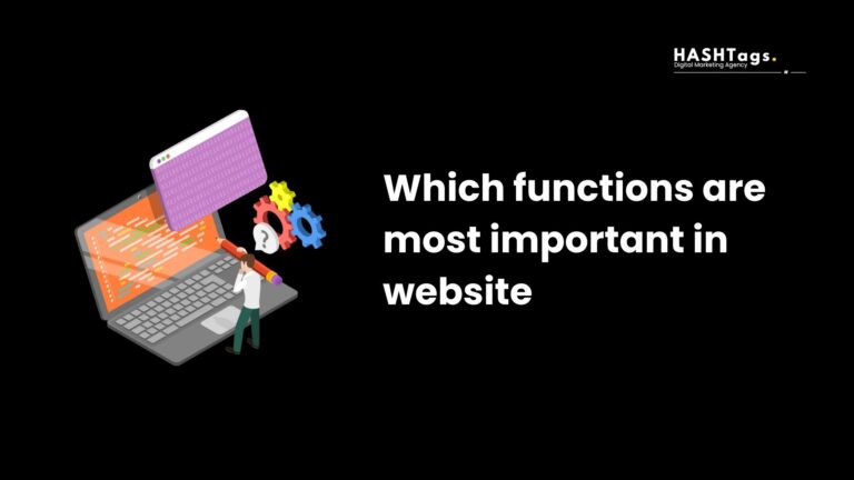 which functions are most important in website?